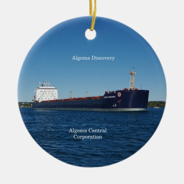 Algoma Discovery ornament (Front)