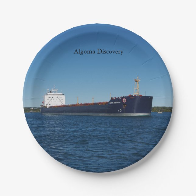 Algoma Discovery paper plate (Front)