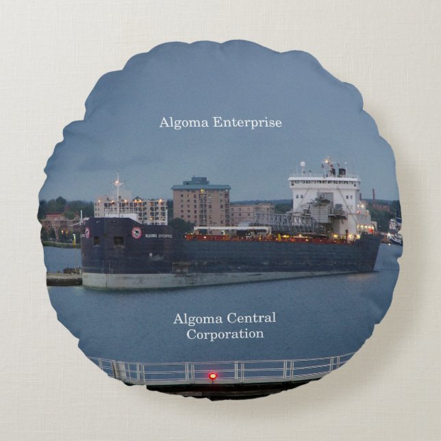 Algoma Enterprise round pillow (Front)