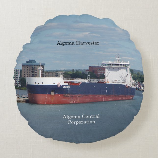 Algoma Harvester round pillow (Front)