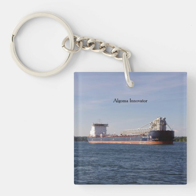 Algoma Innovator acrylic key chain (Front)