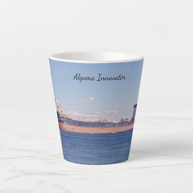 Algoma Innovator latte mug (Front)