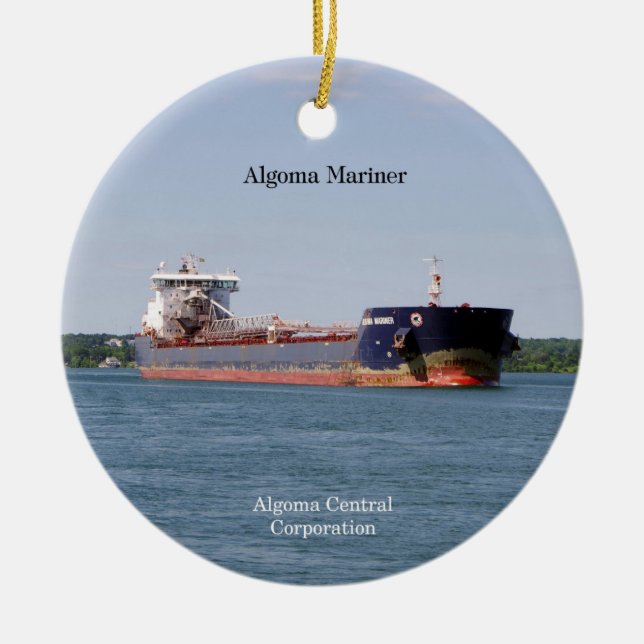 Algoma Mariner ornament (Front)