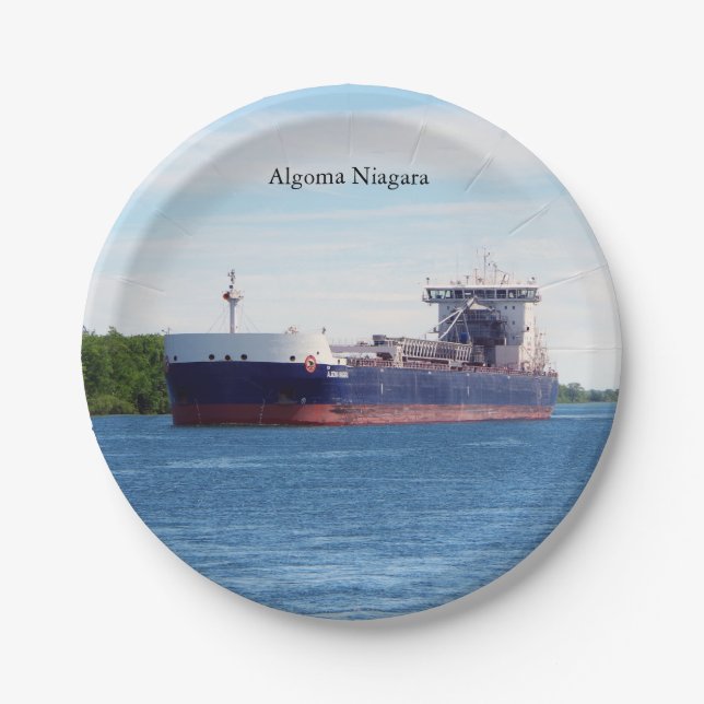 Algoma Niagara paper plate (Front)
