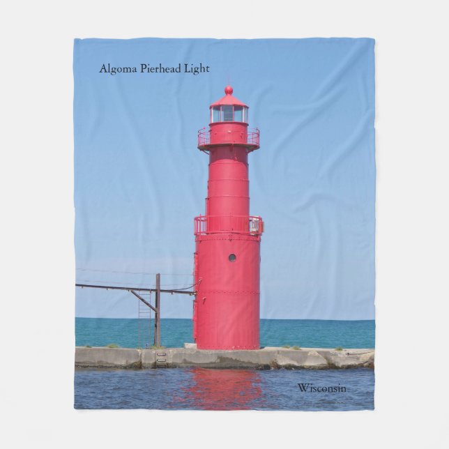 Algoma Pierhead Light blanket (Front)