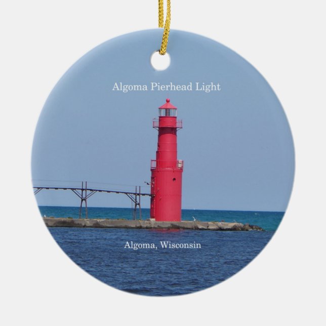 Algoma Pierhead Light ornament (Front)