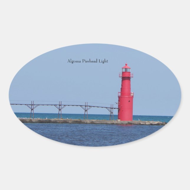 Algoma Pierhead Light sticker (Front)