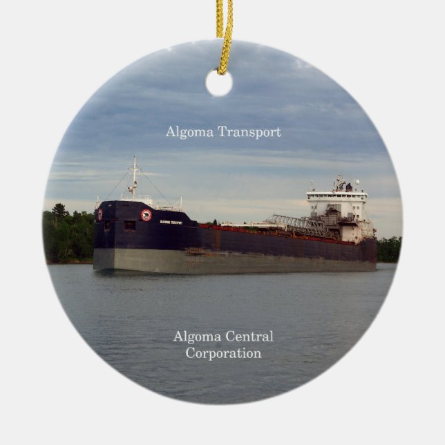 Algoma Transport ornament (Front)