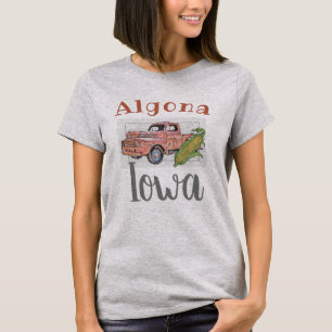 Algona Iowa, Vintage Truck T-Shirt