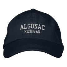 Algonac Michigan Embroidered Baseball Hat