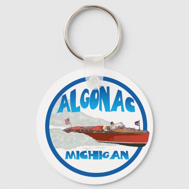 Algonac Michigan Key Ring (Front)