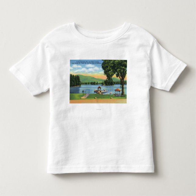 Algonquin Bay View of Buck Mt and Pilot Knob Toddler T-Shirt (Front)