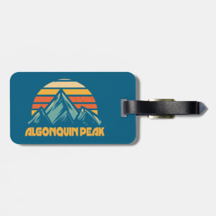 Algonquin Peak Retro Turquoise Luggage Tag