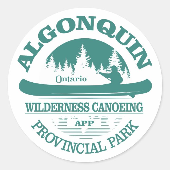 Algonquin Provincial Park Classic Round Sticker (Front)