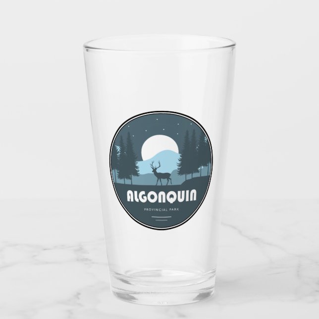 Algonquin Provincial Park Deer Glass (Front)