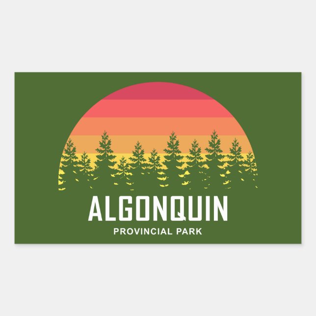 Algonquin Provincial Park Rectangular Sticker (Front)