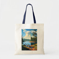 Algonquin Provincial Park Travel Art Vintage
