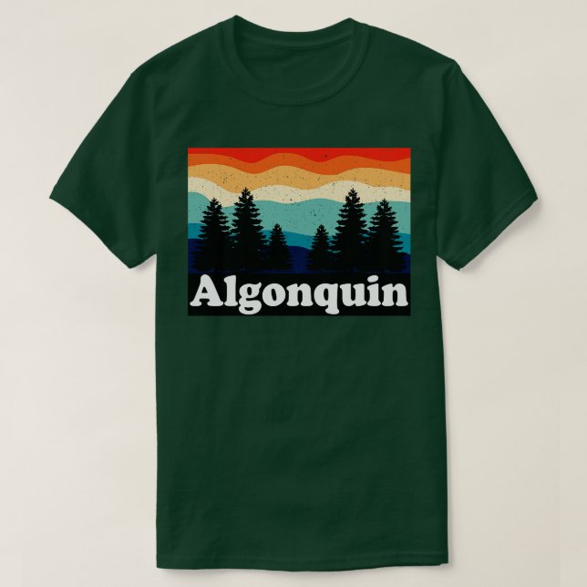 Algonquin Retro T-Shirt (Design Front)