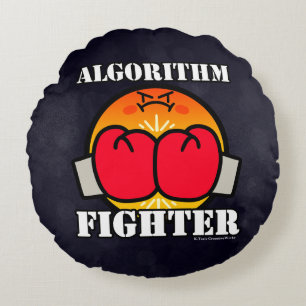 Algorithm Fighter Round Cushion