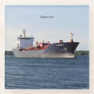 Algoscotia glass coaster
