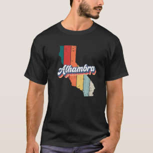 Alhambra City Retro Vintage Hometown California T-Shirt