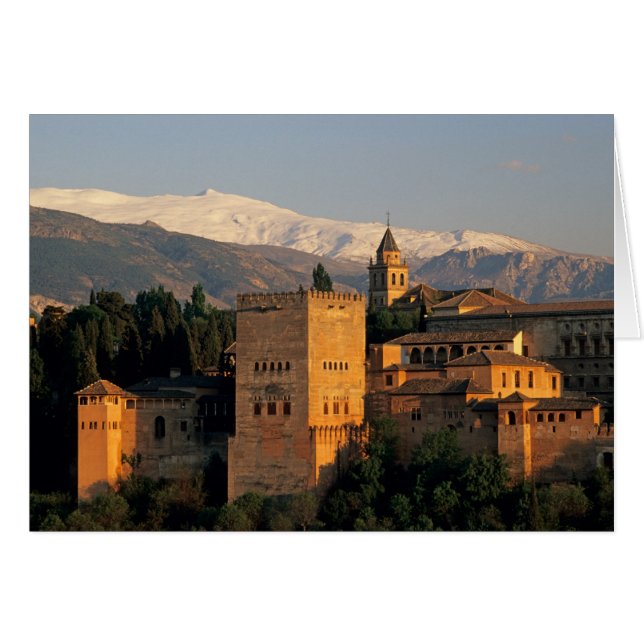 Alhambra; Granada; Andaslusia, Spain, Sierra (Front Horizontal)