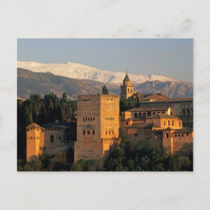 Alhambra; Granada; Andaslusia, Spain, Sierra Postcard