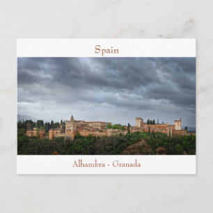 Alhambra, Granada, España Postcard
