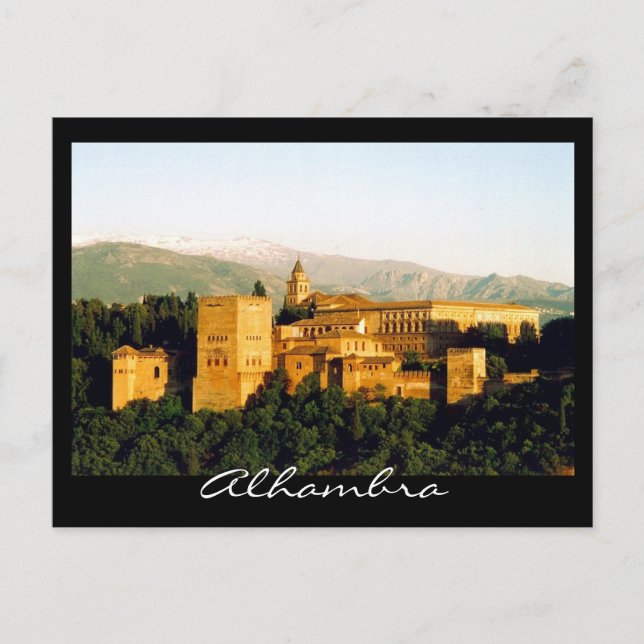 alhambra granada postcard (Front)