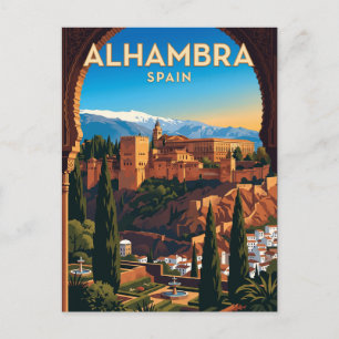 Alhambra, Granada Spain Postcard