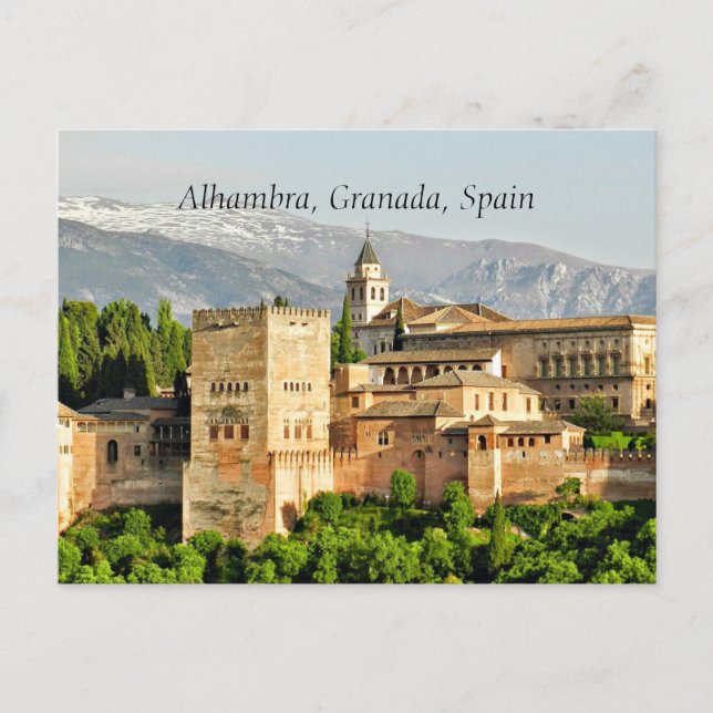 Alhambra, Granada, Spain Postcard (Front)