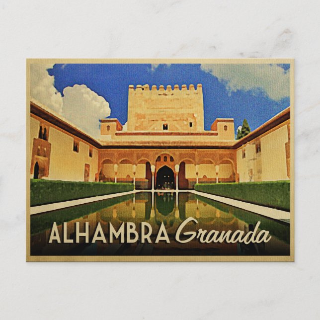 Alhambra Granada Spain Postcard (Front)