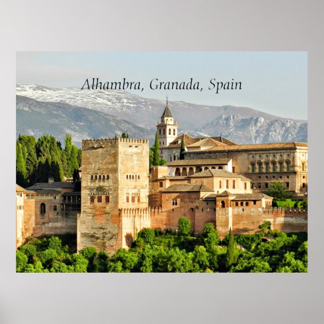 Alhambra, Granada, Spain Poster (Front)