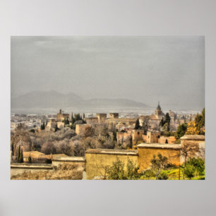 Alhambra Palace Granada Spain Poster