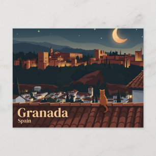 Alhambra Palace Spain Postcard