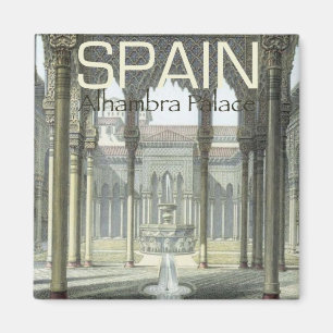 Alhambra Palace Spain Souvenir Fridge Magnet