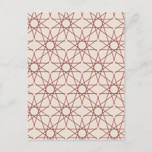 Alhambra Rose Geometry Postcard