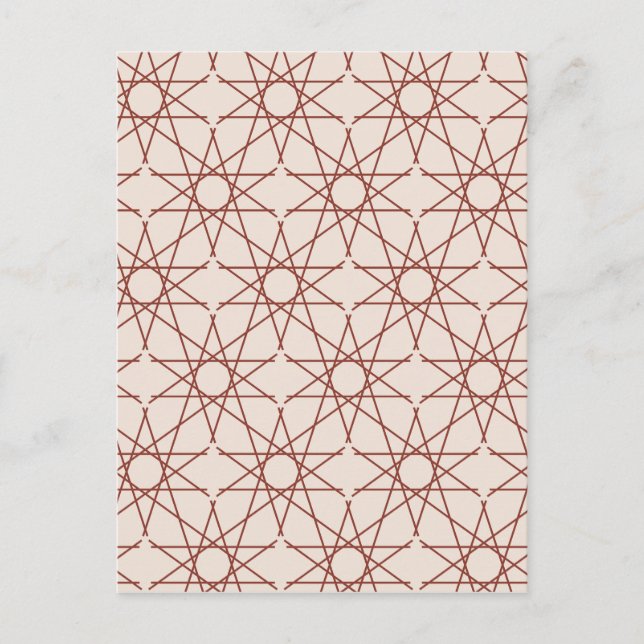 Alhambra Rose Geometry Postcard (Front)