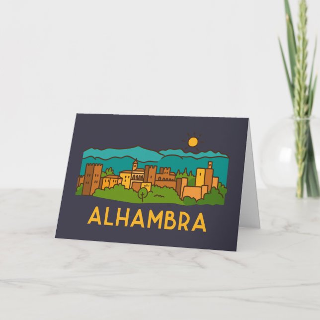 Alhambra Sunset 2 Card (Front)