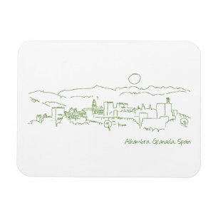 Alhambra Sunset Magnet