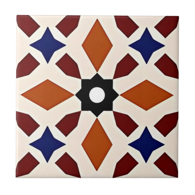 Alhambra tiles flower vintage (Front)
