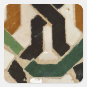 Alhambra Wall Tile #2 Square Sticker