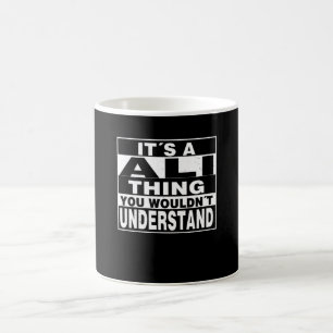 ALI Surname Personalised Gift Coffee Mug