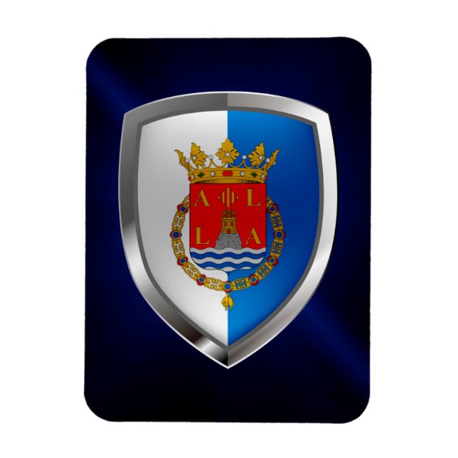 Alicante Metallic Emblem Magnet (Vertical)