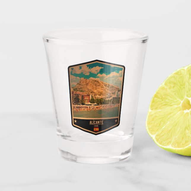 Alicante Shot Glass (Front)