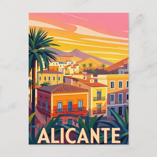 Alicante Spain Postcard (Front)