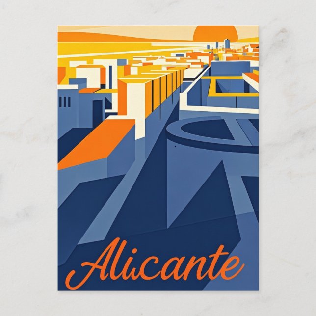 Alicante Spain Postcard (Front)