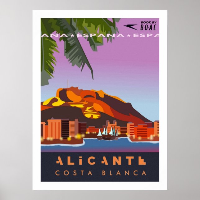 Alicante Travel Poster (Front)
