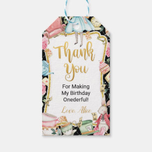 Alice Adventure in Wonderland Thank you Tag