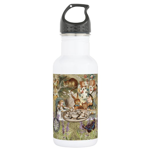 Alice Adventures Classic Wonderland Tea Party 532 Ml Water Bottle (Front)